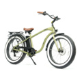 CHUBBIE Electric Beach Cruiser Bike Classic Army