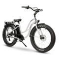 CHUBBIE-S Electric Beach Cruiser Bike Ice White