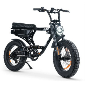 AMPD BROS ACE-X PRO DUAL SUSPENSION ELECTRIC BIKE S4 GLOSS MIDNIGHT BLACK