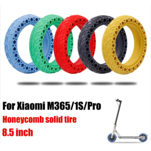 Compatible Electric Scooter Honeycomb Tyre Blue 8.5x2 inch